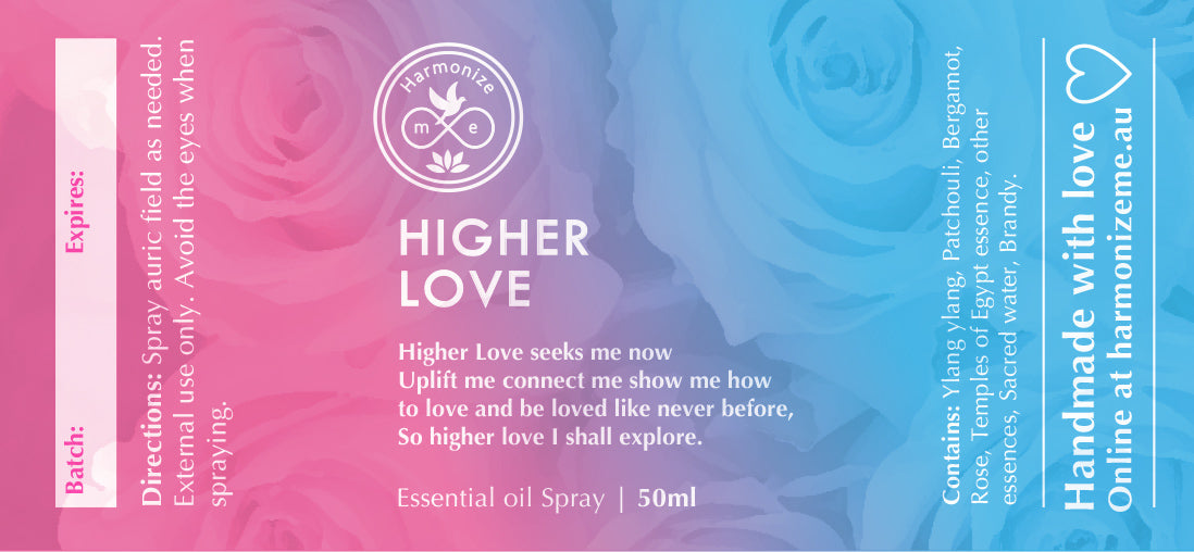 Higher Love | Essential Oil Auric Spray 50mls